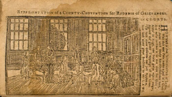 image: Representation of a County Convention from Bickerstaff's Boston Almanack for 1787