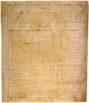 image: Massachusetts Constitution of 1780